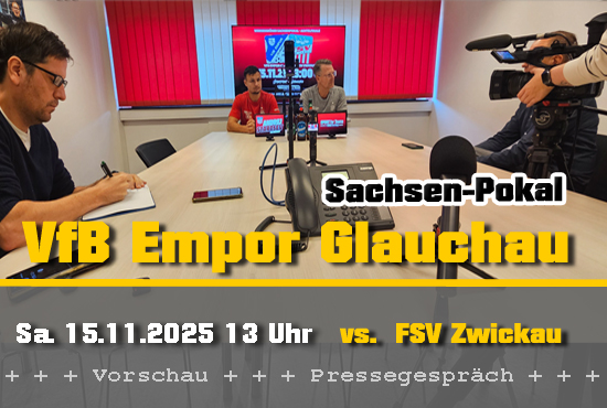 Pressekonferenz FSV Zwickau zum Pokalspiel