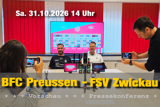 Pressekonferenz Preussen gegen FSV