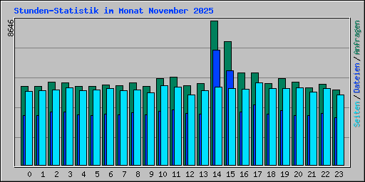 Stunden-Statistik im Monat November 2025