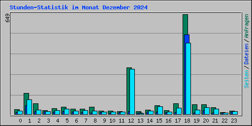 Stunden-Statistik im Monat Dezember 2024