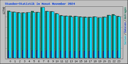 Stunden-Statistik im Monat November 2024