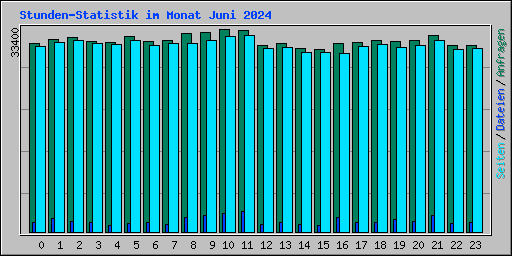 Stunden-Statistik im Monat Juni 2024