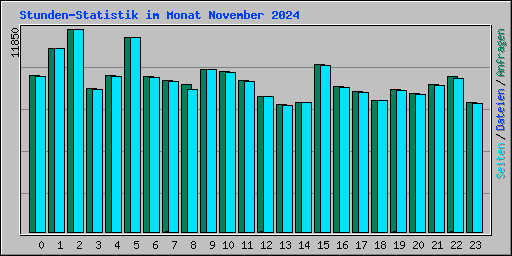 Stunden-Statistik im Monat November 2024