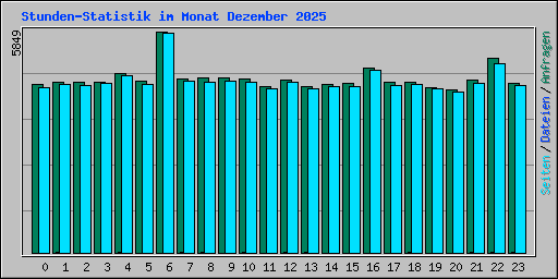 Stunden-Statistik im Monat Dezember 2025